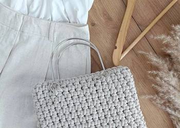 Torebka ze sznurka handmade