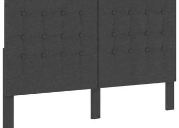 Tuftowane wezgłowie ciemnoszare obite tkaniną 160x200 cm WM-287473