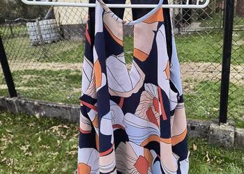Abstract Print Sleeveless Blouse