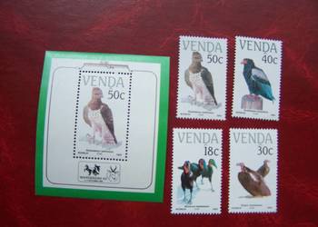 Venda 1989 MNH Mi. 191/94 bl.5 Fauna Ptaki  a
