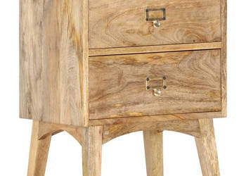 Szafka nocna 40x35x55 cm lite drewno mango WM-286464