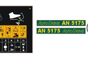 Zestaw naklejek na kosiarke traktorek MTD YARD MAN AN 5175