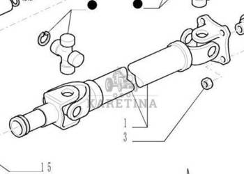New Holland T7000 T7030 Wał Napędowy Kardana Przedniej Osi CZĘŚCI 84486152…