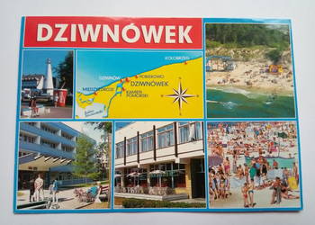 Pocztówka Dziwnówek 2003r. + 2 znaczki