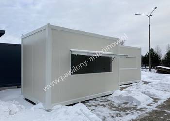 NOWY PAWILON HANDLOWY KONTENER GASTRONOMICZNY LODY GOFRY