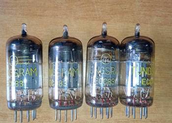 Lampa ECC83 Tungsram= 12AX7. Leżaki z PRL-u.