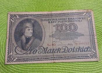 banknot polski 100 marek polskich z 1919r