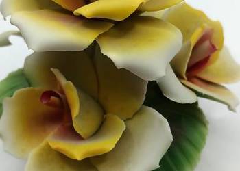 Porcelana dekoracja posy kwiaty róże Italy