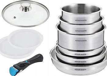 Zestaw garnków Arthur Martin stal nierdzewna gaz Nowe