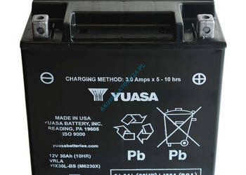 Akumulator motocyklowy YUASA YIX30L-BS AGM 31,6Ah 400A