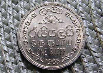 Cejlon 1 Rupia 1963r