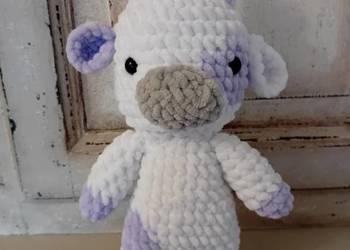 Maskotka misiu na szydełku krówka handmade