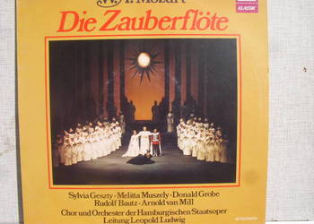 Klasyka; W.A. MOZART-- DIE ZAUBERFLOTE; 4 plyty winylowe.