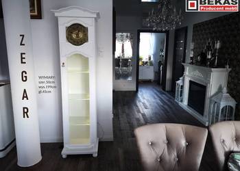 Zegar Stylowy Dąb Rustikalny Zegar Stojący 50` Bekas Meble