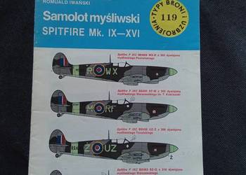 Samolot myśliwski spitfire typy broni i uzbrojenia 119