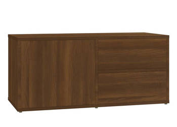 Szafka pod telewizor brązowy dąb 80x34x36 cm WM-815497