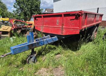 Przyczepa rolnicza jednoosiowa z kiprem