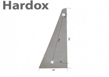 Pierś HARDOX 1462499/L części do pługa DOWDESWELL