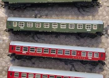 Wagony osobowe TT 1/120 pakiet pięć sztuk