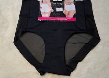 Czarne bezszwowe obciskające majtki M/L