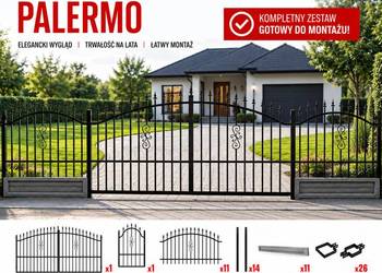 Ogrodzenie PALERMO 27 mb NOWE | brama + furtka