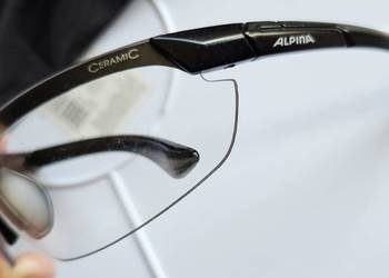 Okulary Alpina Ceramic czarny połysk made in Germany uv