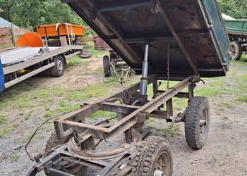 Przyczepka Multicar 3stronny wywrot hydrauliczny kiper minitraktorkek sad
