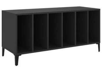 vidaXL Szafka na płyty, czarna, 100x38x48 cm(SKU:831982)