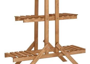 vidaXL Stojak na kwiaty, 83x25x83 cm, drewno jodłowe(SKU:47234)