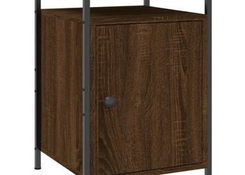 Szafka nocna brązowy dąb 40x42x60 cm materiał drewnopochodny WM-825871
