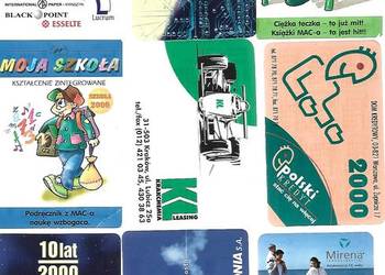 Kalendarzyki listkowe 2000 rok.