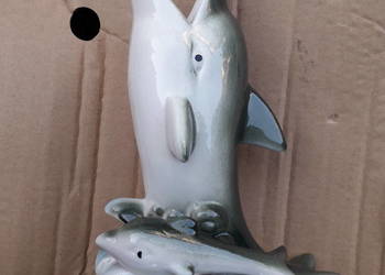 na prezent ryba i rybka figurka ceramiczna porcelanowa