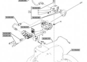 New Holland T6090 T6070 Zawór hamulca 48096352