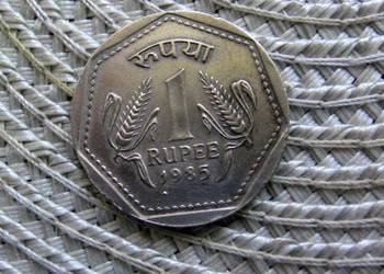 Indie 1 Rupia 1985r