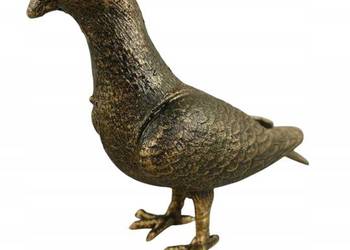 Figura żeliwna Gołąb ptak dekoracja retro