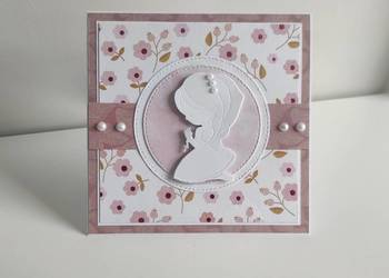 Kartka ręcznie z okazji Pierwszej Komunii Świętej handmade 2