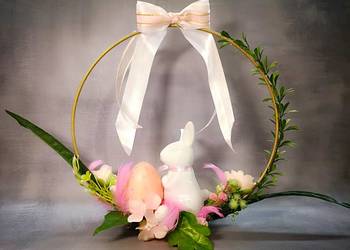 Stroik wielkanocny na kole