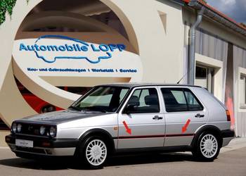 Listwy NOWE boczne na drzwi VW Golf mk2 2 II GTI wąskie 5d
