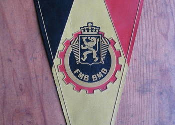 Zabytkowy proporczyk FMB BMB z lat '50