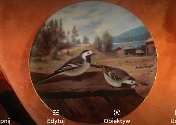 Talerz kolekcjonerski Bradex Ptaki  porcelana Finlandia