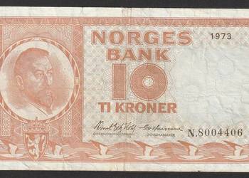 NORWEGIA 10 KORON 1973 - Michelsen