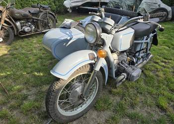 Motocykl DNIEPR  MT16 z napędem na kosz i dokumentami