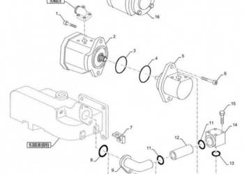 New Holland T6010 T6090 T6070 Regen pompa hydraul 25.2cc 87395822R