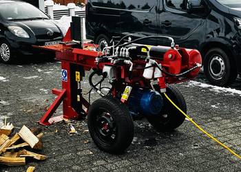Łuparka hydrauliczna pozioma do drewna bardzo mocna solidna