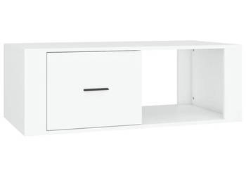 Stolik kawowy biały 100x505x35 cm materiał drewnopochodny WM-816536