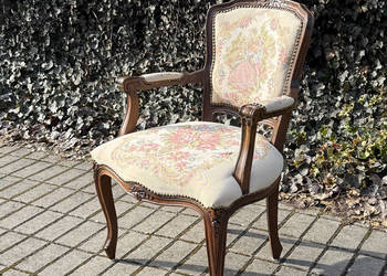 -ARTexpert- Wygodny reprezentacyjny fotel Ludwik gobelin