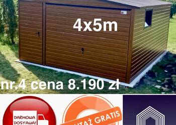 GRATIS transport i montaż Garaż blaszany, hala blaszana , ocynk,