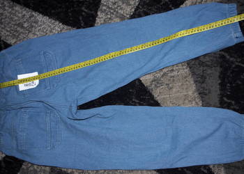 Spodnie jeans zimowe ocieplane pas 85-100cm