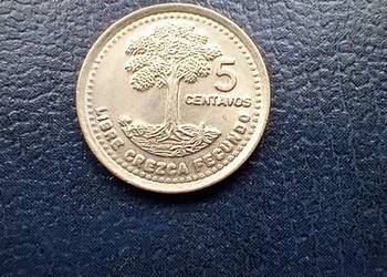 Stare monety 5 centavo 1992 Gwatemala