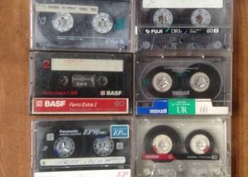 Kasety magnetofonoweTDK, BASF, CASIO, FUJI, MAXELL i inne.
